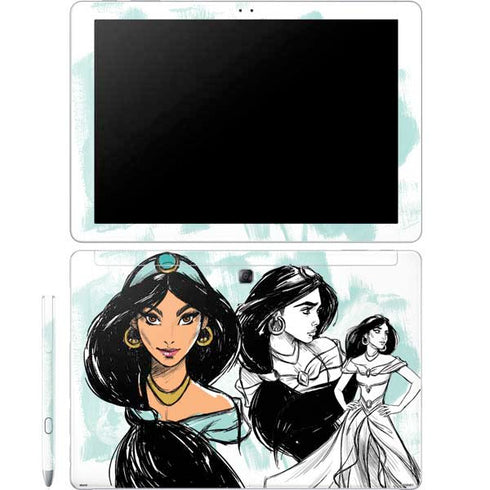 Disney Princess Jasmine Sketch Galaxy Book 12in Skin
