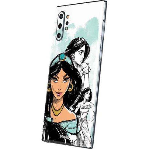 Disney Princess Jasmine Sketch Galaxy Note 10 Plus Skin