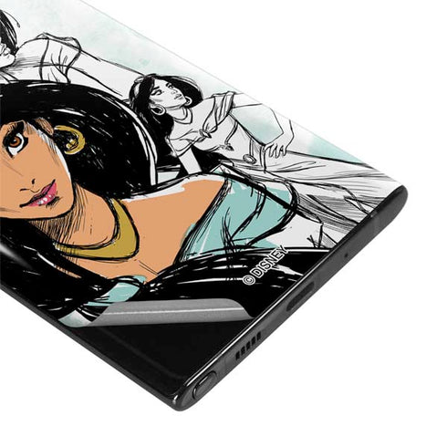 Disney Princess Jasmine Sketch Galaxy Note 10 Plus Skin