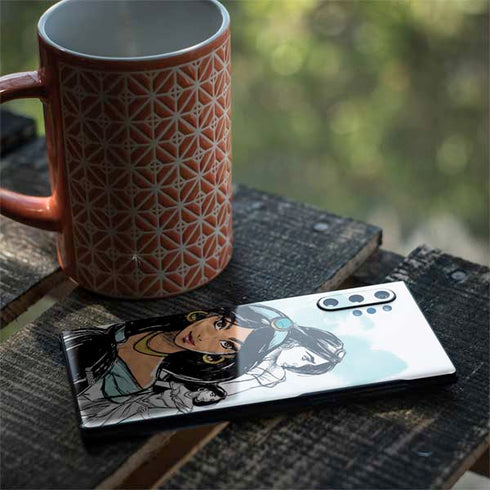 Disney Princess Jasmine Sketch Galaxy Note 10 Plus Skin