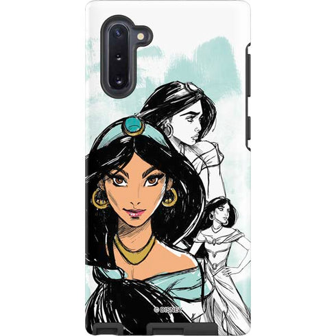 Disney Princess Jasmine Sketch Galaxy Note 10 Pro Case
