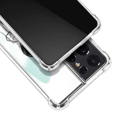 Disney Princess Jasmine Sketch Galaxy S21 Ultra 5G Clear Case
