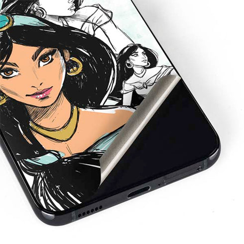 Disney Princess Jasmine Sketch Galaxy S22 Plus Skin