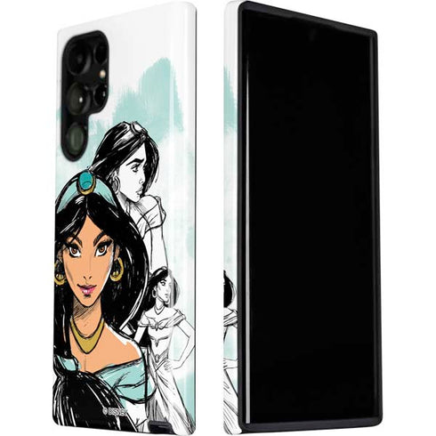 Disney Princess Jasmine Sketch Galaxy S22 Ultra Pro Case