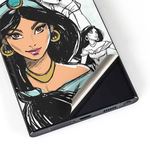 Disney Princess Jasmine Sketch Galaxy S22 Ultra Skin