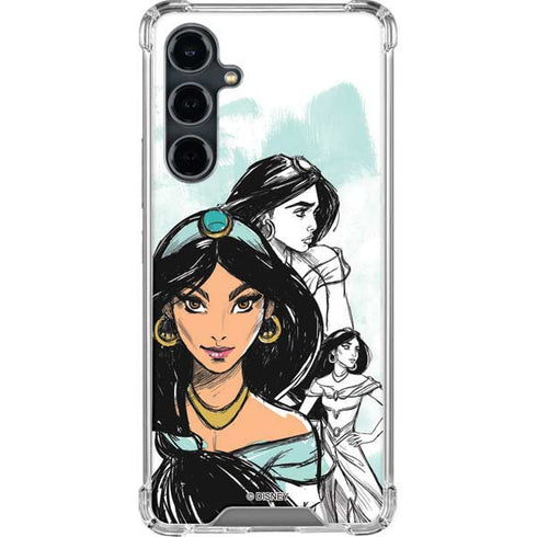 Disney Princess Jasmine Sketch Galaxy S23 FE Clear Case