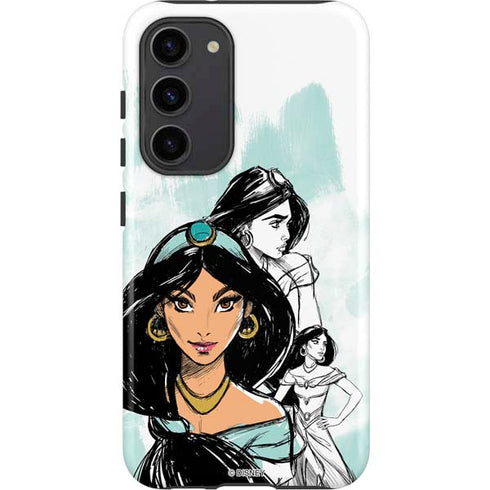 Disney Princess Jasmine Sketch Galaxy S23 Plus Pro Case