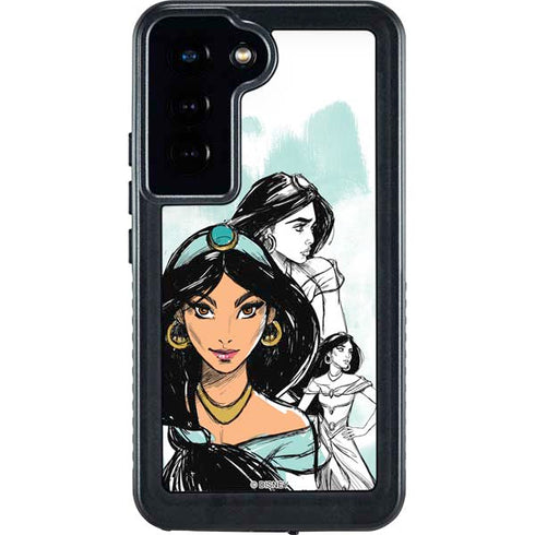 Disney Princess Jasmine Sketch Galaxy S23 Waterproof Case