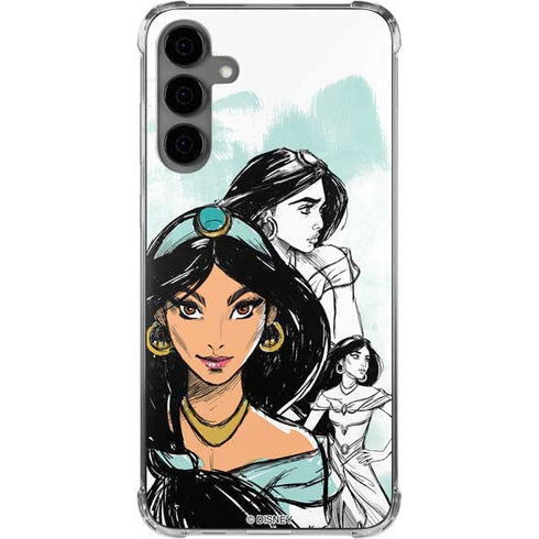 Disney Princess Jasmine Sketch Galaxy S24 Plus Clear Case