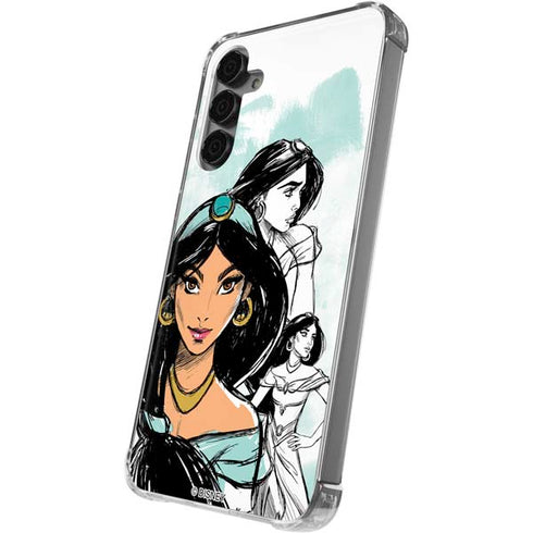 Disney Princess Jasmine Sketch Galaxy S24 Plus Clear Case