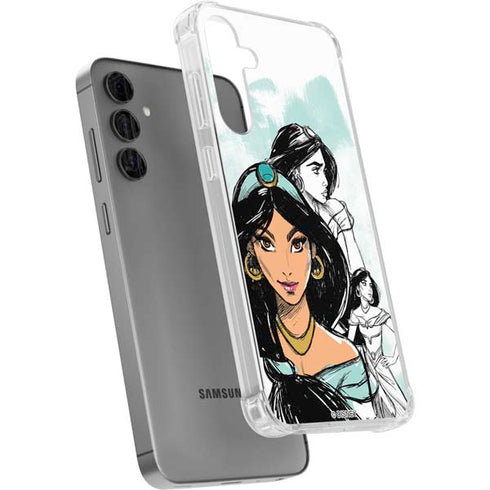 Disney Princess Jasmine Sketch Galaxy S24 Plus Clear Case