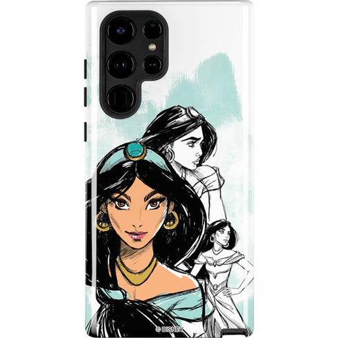 Disney Princess Jasmine Sketch Galaxy S24 Ultra Impact Case