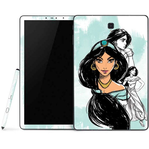 Disney Princess Jasmine Sketch Samsung Galaxy Tab Skin
