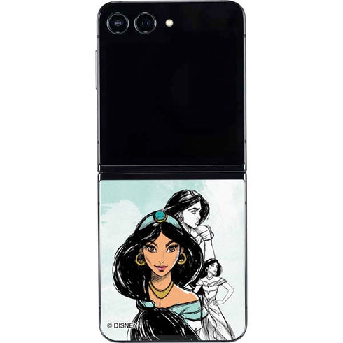 Disney Princess Jasmine Sketch Galaxy Z Flip5 5G Skin