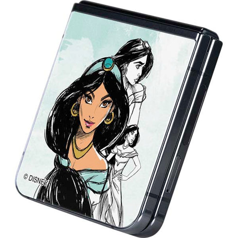 Disney Princess Jasmine Sketch Galaxy Z Flip5 5G Skin