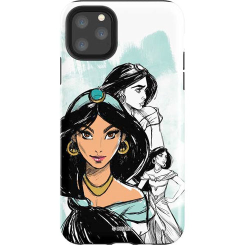 Disney Princess Jasmine Sketch iPhone 11 Pro Max Impact Case