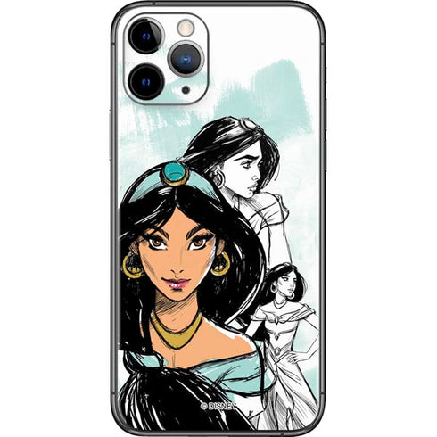Disney Princess Jasmine Sketch iPhone 11 Pro Skin