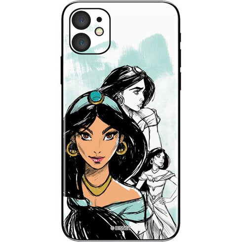 Disney Princess Jasmine Sketch iPhone 11 Skin