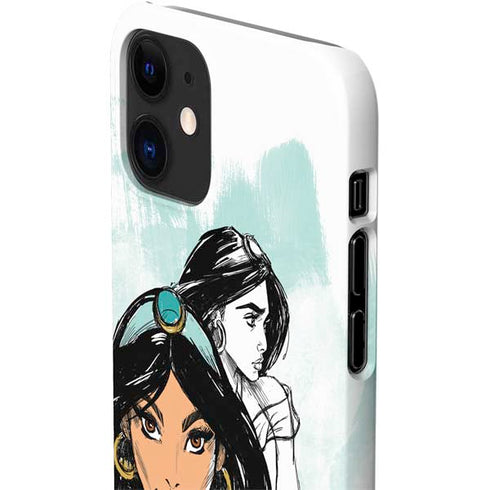 Disney Princess Jasmine Sketch iPhone 12 Mini Lite Case