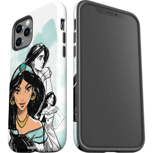 Disney Princess Jasmine Sketch iPhone 12 Pro Impact Case