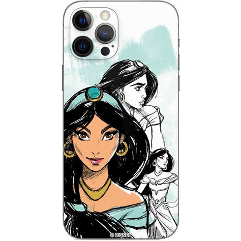 Disney Princess Jasmine Sketch iPhone 12 Pro Skin