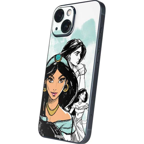Disney Princess Jasmine Sketch iPhone 13 Mini Skin