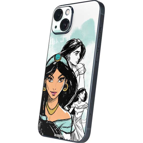 Disney Princess Jasmine Sketch iPhone 13 Skin