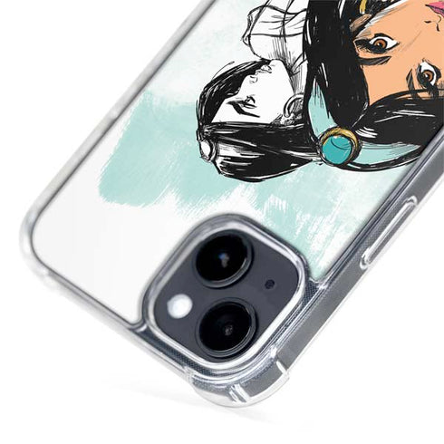 Disney Princess Jasmine Sketch iPhone 15 Plus MagSafe Case