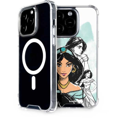 Disney Princess Jasmine Sketch iPhone 15 Pro MagSafe Case