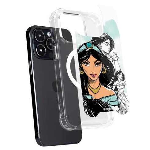 Disney Princess Jasmine Sketch iPhone 14 Pro MagSafe Case