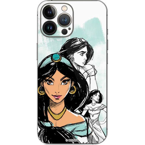 Disney Princess Jasmine Sketch iPhone 14 Pro Max Skin