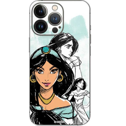 Disney Princess Jasmine Sketch iPhone 14 Pro Skin