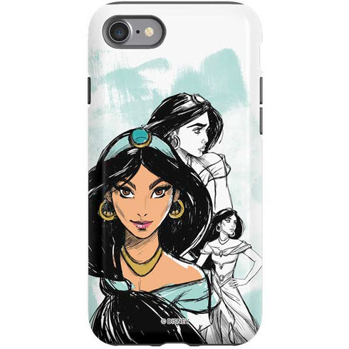 Disney Princess Jasmine Sketch iPhone SE (2nd & 3rd Gen) Pro Case