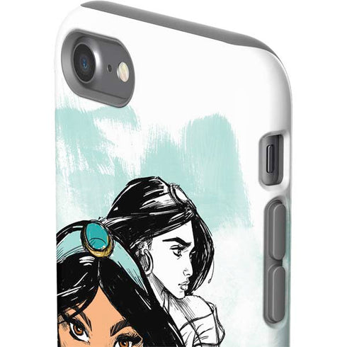 Disney Princess Jasmine Sketch iPhone SE (2nd & 3rd Gen) Pro Case