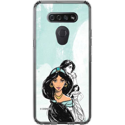 Disney Princess Jasmine Sketch LG K51/Q51 Clear Case