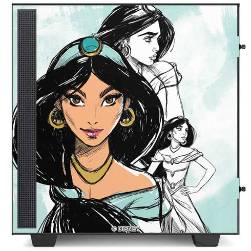 Disney Princess Jasmine Sketch NZXT H510 Compact ATX Mid-Tower Case Skin