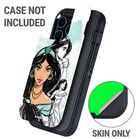 Disney Princess Jasmine Sketch Otterbox Defender iPhone Skin