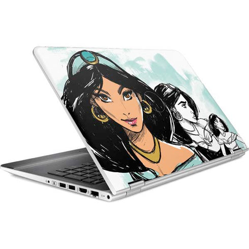 Disney Princess Jasmine Sketch HP Pavilion Skin