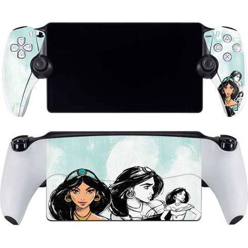 Disney Princess Jasmine Sketch PlayStation Portal Remote Player Skin
