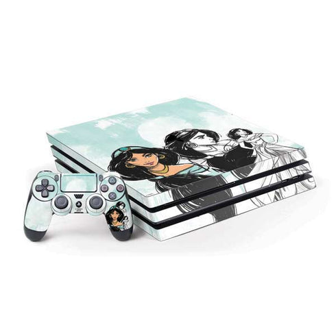 Disney Princess Jasmine Sketch PS4 Pro Bundle Skin