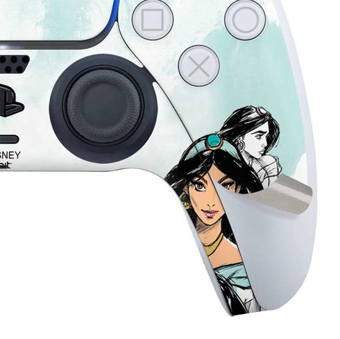 Disney Princess Jasmine Sketch PS5 Slim Digital Edition Bundle Skin