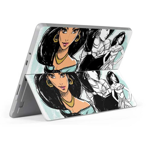 Disney Princess Jasmine Sketch Surface Go Skin