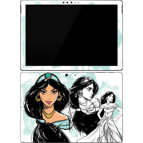 Disney Princess Jasmine Sketch Surface Pro 7 Skin