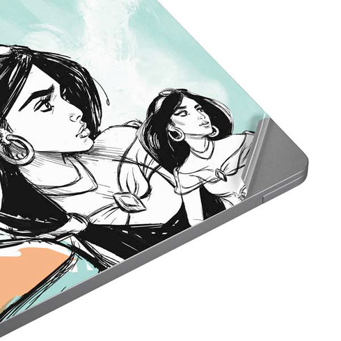 Disney Princess Jasmine Sketch Universal Laptop 11in (8.8 x 6.2in) Skin