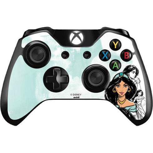 Disney Princess Jasmine Sketch Xbox One Controller Skin