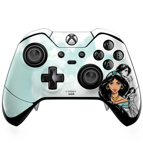 Disney Princess Jasmine Sketch Xbox One Elite Controller Skin