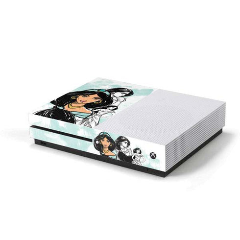Disney Princess Jasmine Sketch Xbox One S Console Skin