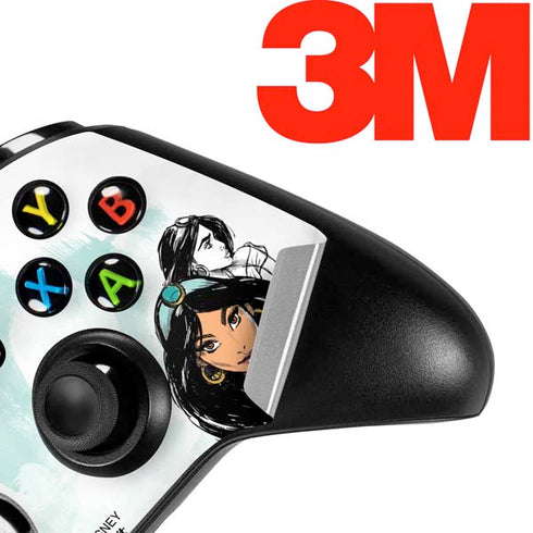 Disney Princess Jasmine Sketch Xbox One X Controller Skin