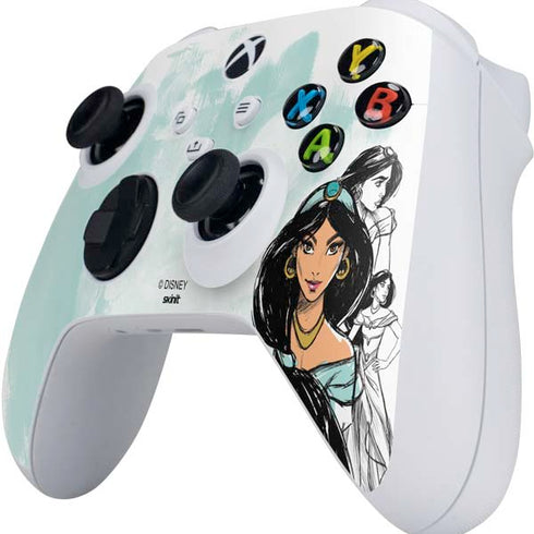 Disney Princess Jasmine Sketch Xbox Series S Controller Skin