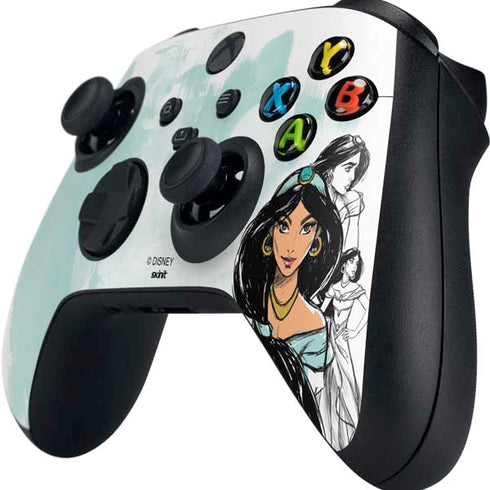 Disney Princess Jasmine Sketch Xbox Series X Controller Skin